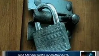 Saksi: Mga aalis ng bahay sa Semana Santa, pinag-iingat ng PNP laban sa mga magnanakaw