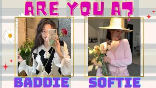 Are you a BADDIE or a SOFTGIRL? 🎀👄 ||Aesthetic quiz