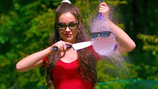 Water Balloons in SLOW MOTION Compilation world record