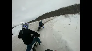 мотокросс Вязники 5.01.22, нарезка 1 и 2 заездов класса без шипов