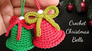 Easy Ways to Crochet Mini Christmas Bells