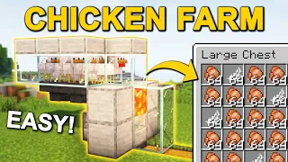 EASY Automatic Chicken Farm in Minecraft 1.20 (Tutorial)