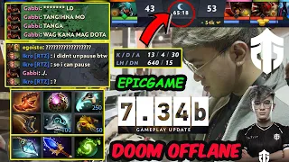 Gabbi 7.34 DOOM ENTITY SUPERSTAR OFFLANE - FULL SLOT BUILD EPIC GAME Dota 2