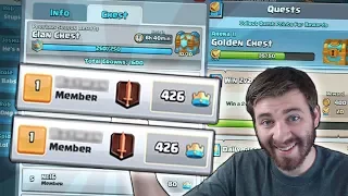 WOW!! 426 CROWNS FOR CLAN CHEST!?! | Clash Royale | & NEW QUEST HUNTING!!