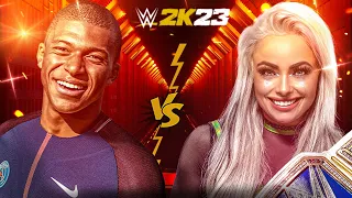 WWE 2K23 - Kylian Mbappe VS Liv Morgan