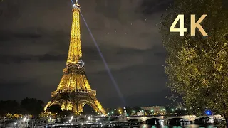 PARIS WALKING TOUR (4K) - Eiffel Tower, Louvre, Notre-Dame - September 1, 2022
