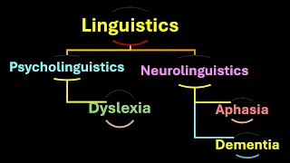 Linguistics, Psycholinguistics, Neurolinguistics, Dyslexia, Aphasia, Dementia