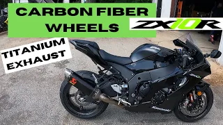 2021 ZX10R Gets Carbon Fiber Wheels + Titanium Exhaust and Dyno - Moore Mafia