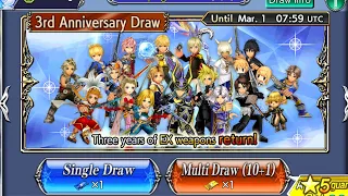 3rd Anniversary Ticket Draw Pulls! Pt. 1 [DFFOO]