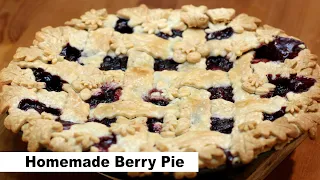 How to Make Berry Pie | Homemade Triple Berry Pie Recipe with Lattice Top