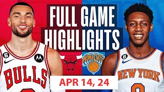 New York Knicks Vs  Chicago Bulls  Full Game Qtr APR 14,2024| NBA Season