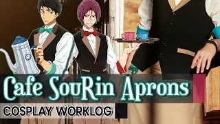 Cosplay Worklog // Cafe Sousuke & Rin Aprons [Free! Eternal Summer]