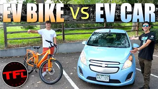 The Race Is On! Which Is Faster In The City: An Electric Bike Or An Electric Car?