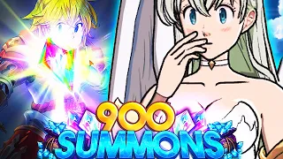 900 GEMS!! THE BEST SUMMONS OF MY CAREER ARE FOR ANNIVERSARY!! | Seven Deadly Sins: Grand Cross