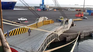 HOW TO OPENING STERN RAMP OF CARSHIP.