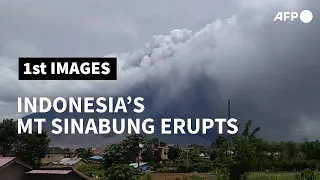 Fresh tower of smoke and ash as Indonesia's rumbling Mt. Sinabung erupts | AFP