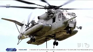 Missing Marine helicopter found in East County