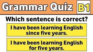 B1 Level English Grammar Quiz| Can you PASS ?