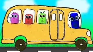 Magic Crayons go to School | Wheels on the Bus Song | Nursery Rhymes and Kids Songs by BabyFirst