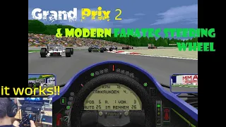 Grand Prix 2 THE GREAT COMEBACK: Riding it With a Modern Fanatec Steering Wheel!