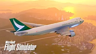 A THUNDERY DEPARTURE [RTX 4090]: Cathay Pacific Cargo CX 2074: Singapore ✈ Hong Kong in MSFS 2020