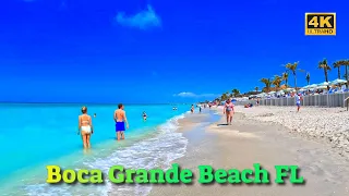 Boca Grande Beach FL Walking Tour in 4K (Outside The Bubble)