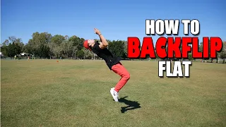 How To Backflip Flat In Under 5 Minutes!