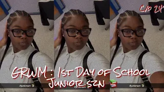 GRWM | 1st Day of School *Junior Szn 📚* + VLOG | Hannah Lee