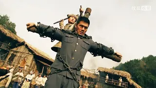 Anti-Japanese Film! Chinese soldier executed, but he's a kung fu master, slaying the enemy leader.