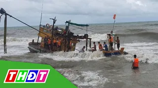 Kiên Giang: Một tàu cá bị đánh chìm vì ảnh hưởng của bão | THDT