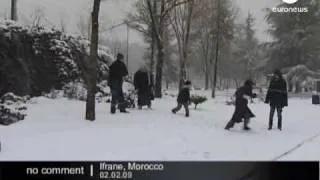 Snow in Morocco