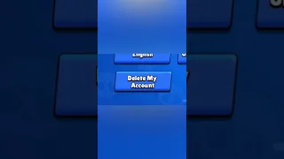 What will happen if you Delete your Account? (Don’t Try) #brawlstars #shorts