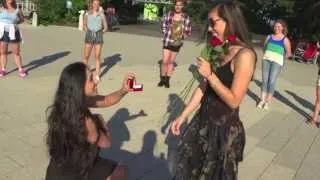 Violeta and Limor's Surprise Flash Mob Proposal - New York