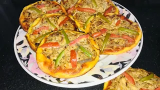 Mini Bakery Style Pizza without cheese Recipe By Cooking Fever