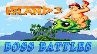 Adventure Island 3 NES -  Boss Battles