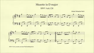 Bach, Musette in D major, BWV Anh 126, Piano