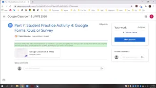 Part 7: Student Practice Activity 4 – Google Forms Quiz or Survey