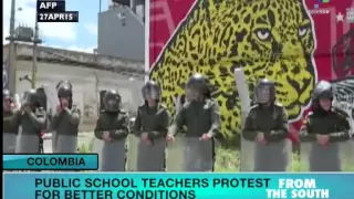 Colombia: Public School Teachers Protest for Better Conditions