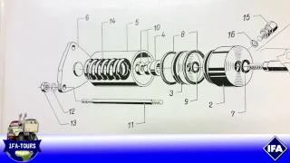 IFA LKW W50 - Reparatur Luftzylinder Getriebesperre