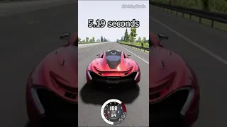 1-100 Speed Test (McLaren P1) - BeamNG Drive | Driving Studio