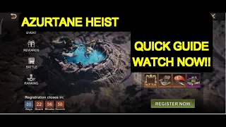 Azurtane Heist¦ Quick Guide (OLD, Check out New Guide)¦ State of Survival