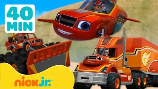 Blaze and the Monster Machines | Blaze se Transforma na Grande Carreta Blaze! 🚚  | Nick Jr.