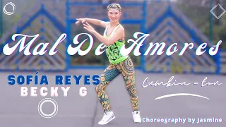 Sofia Reyes, Becky G - Mal de Amores | Zumba | Cumbia Reggaeton |  Dance fitness with Jasmine