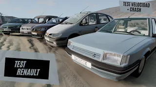 -/ BeamNG.Drive / Test Renault / Tes de velocidad + crash / Mods Renault /-