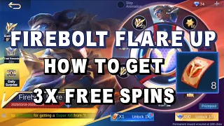 HOW TO GET 3 FREE DRAW | Bruno Epic Skin Firebolt Flare Up  Event - Mobile Legends Bang Bang