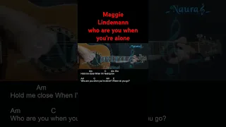 Maggie Lindemann - who are you when you’re alone Guitar Chords Lyrics #shorts