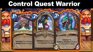 I Made Control Quest Warrior To Rule The Standard Format! Voyage to the Sunken City | Hearthstone