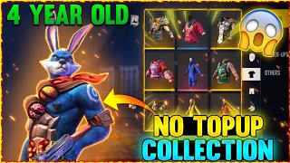 FREE FIRE S1 NO TOPUP COLLECTION⚡-  Bunny Bundle No Topup Id | Garena Free fire #7