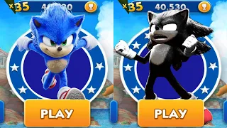 Sonic Dash vs Movie Dark Sonic - Movie Sonic vs All Bosses Zazz Eggman - All 68 Characters