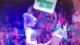 Alexa Bliss and Zelina Vega Climb a Ladder #moneyinthebank